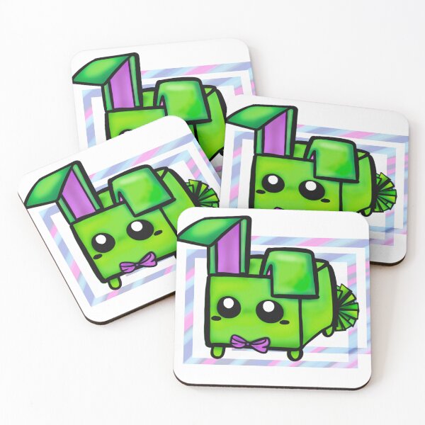 Item preview, Green box bunny - cubed little cutie designed and sold by Telli Bear Creations.