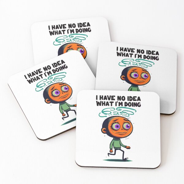 Item preview, QUIRKY ALWAYS CONFUSED CARTOON CHARACTER designed and sold by KISHNAY-FASHION.