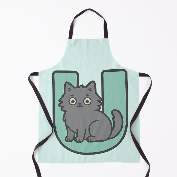 Item preview, Alphabet “U” – Cute Fluffy Cat Initial Sticker designed and sold by wwshd.
