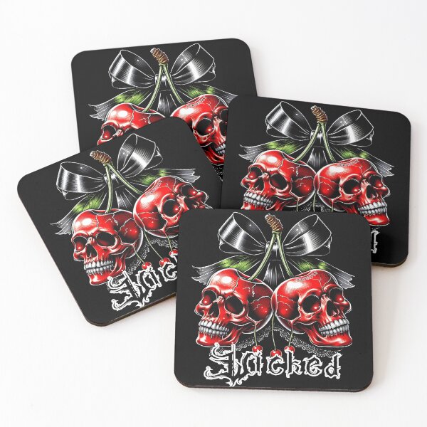 Item preview, Spooky Cherry Halloween Bow Red Skull designed and sold by HotaruArt.