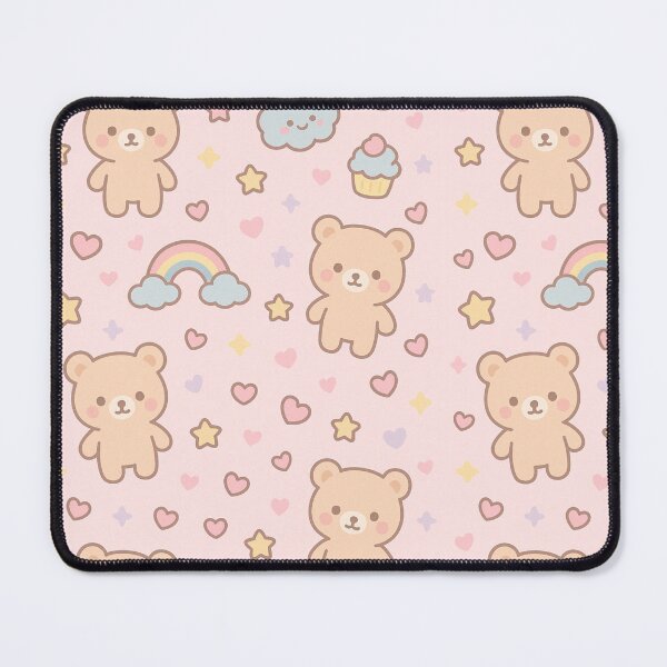Item preview, Kawaii Teddy Bear & Rainbow Pastel Pattern designed and sold by bunnyreeaa.