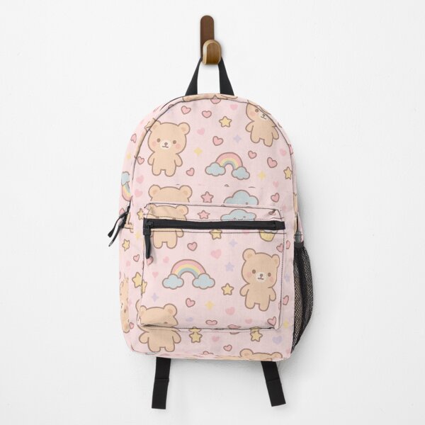 Item preview, Kawaii Teddy Bear & Rainbow Pastel Pattern designed and sold by bunnyreeaa.