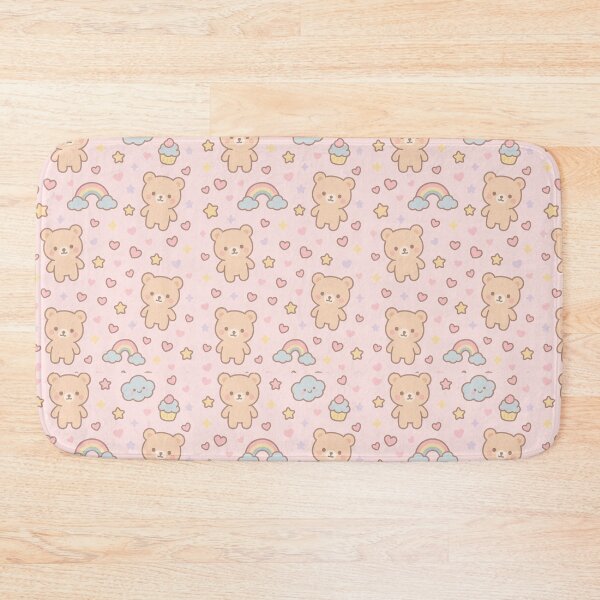 Item preview, Kawaii Teddy Bear & Rainbow Pastel Pattern designed and sold by bunnyreeaa.