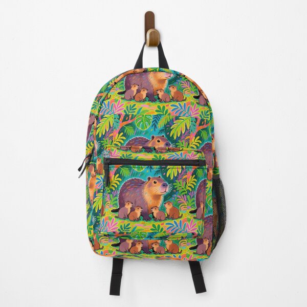 Item preview, capybara in the jungle with its young  designed and sold by Origen88.