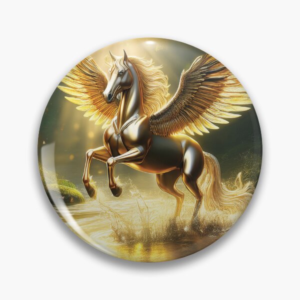 Item preview, Golden Pegasus Rising Through Sunlit Waters designed and sold by MDKey DESIGN.