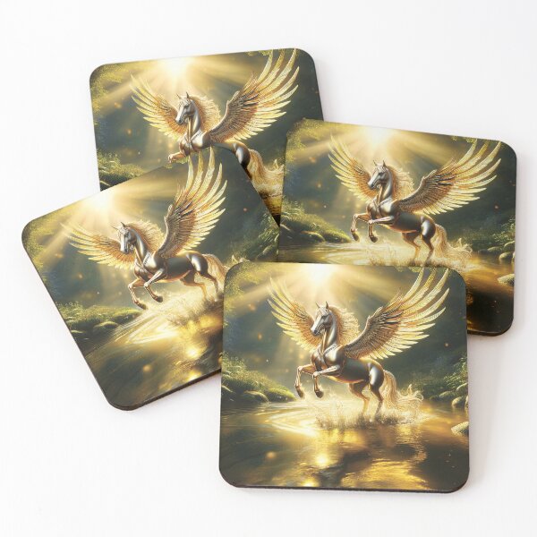 Item preview, Golden Pegasus Rising Through Sunlit Waters designed and sold by MDKey DESIGN.
