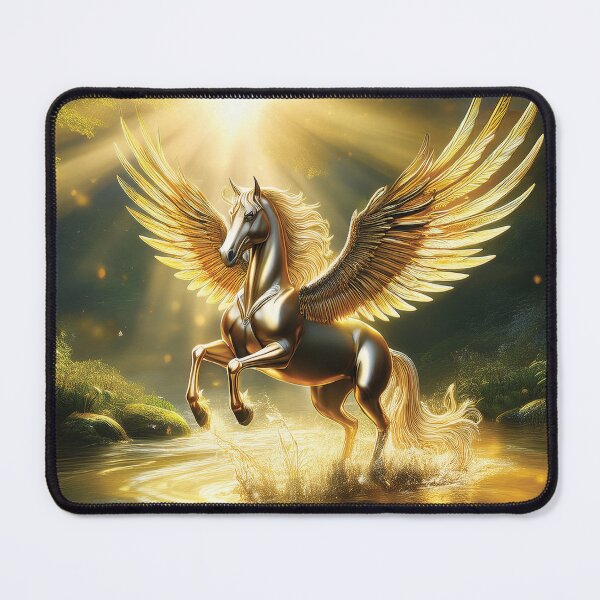 Item preview, Golden Pegasus Rising Through Sunlit Waters designed and sold by MDKey DESIGN.
