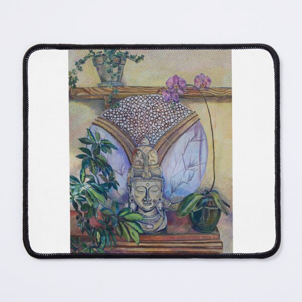 Item preview, Buddha head with orchid designed and sold by TracyAnnGill.