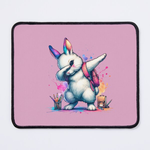 Item preview, BACK TO SCHOOL STICKER! Bunny doing the dab! designed and sold by Fat Cat Merch.