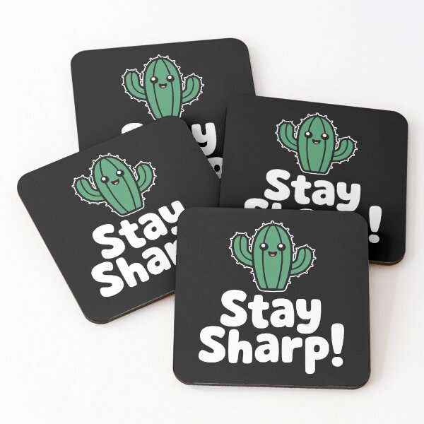 Item preview, Stay Sharp! Cute Cactus Pun designed and sold by PMCreative.