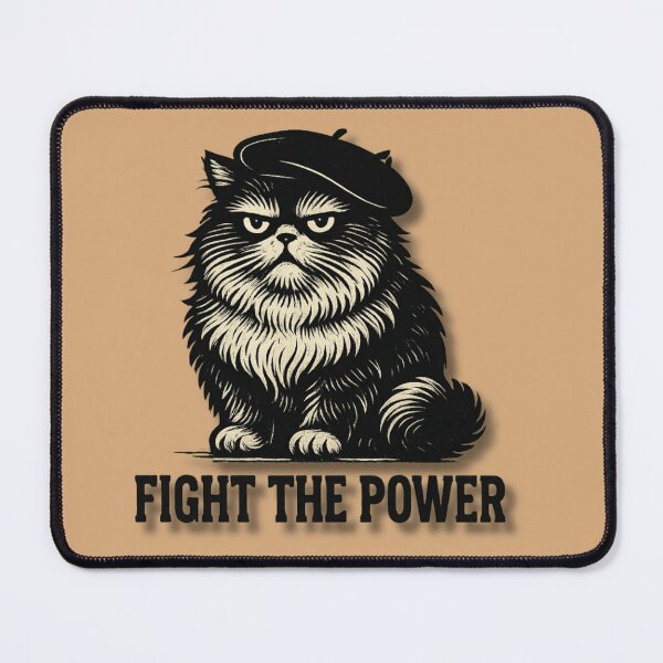 Item preview, Fight the Power Cat designed and sold by Fat Cat Merch.
