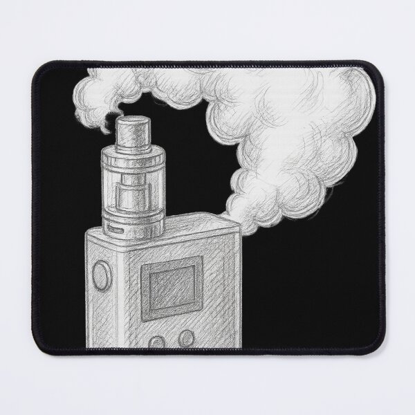 Item preview, Pencil Sketch Vape Clouds – Hand-Drawn Style designed and sold by House of Taste Designs.