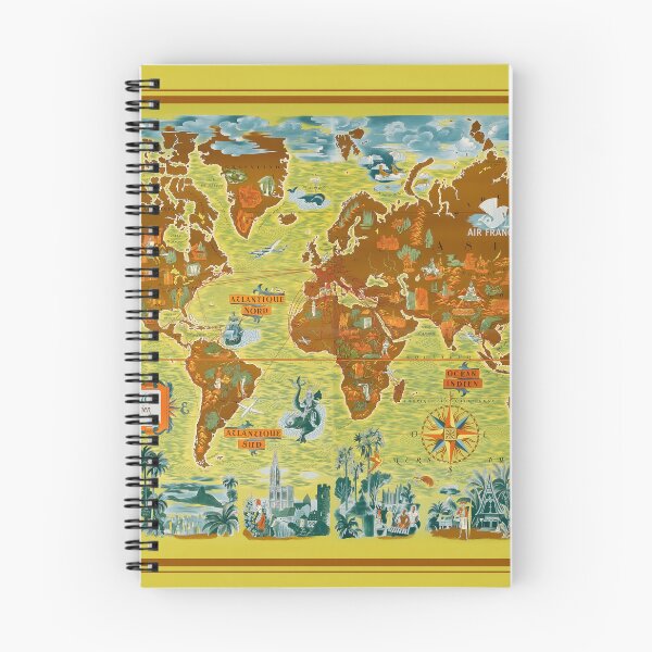 Item preview, Vintage Air France World Map Poster designed and sold by PetsArt.