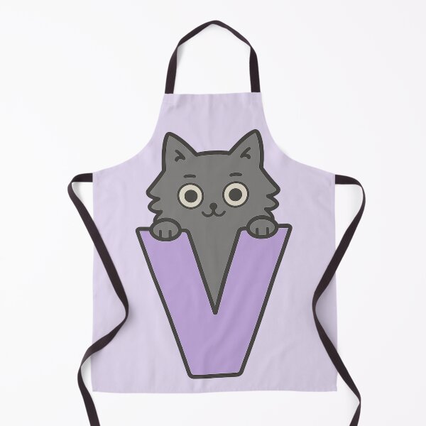 Item preview, Alphabet “V” – Cute Fluffy Cat Initial Sticker designed and sold by wwshd.