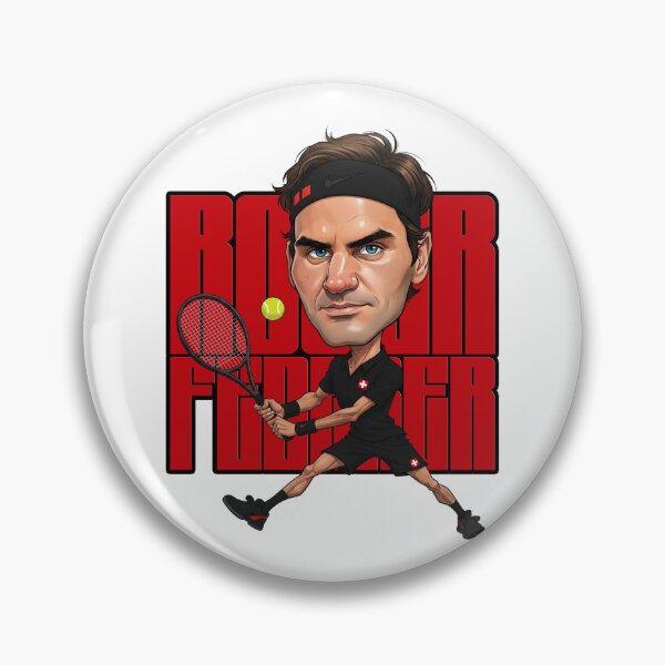 Item preview, Funny Caricature of Roger Federer Night Version designed and sold by vectorlove.
