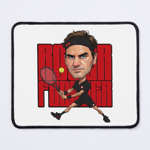 Item preview, Funny Caricature of Roger Federer Night Version designed and sold by vectorlove.
