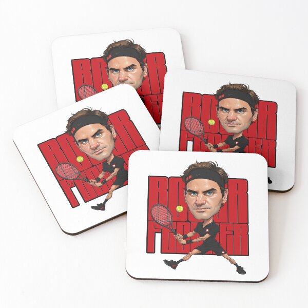 Item preview, Funny Caricature of Roger Federer Night Version designed and sold by vectorlove.