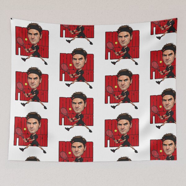 Item preview, Funny Caricature of Roger Federer Night Version designed and sold by vectorlove.