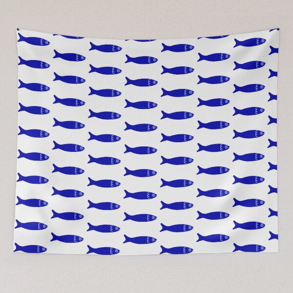 Item preview, Simple blue fish designed and sold by MadiReitter.