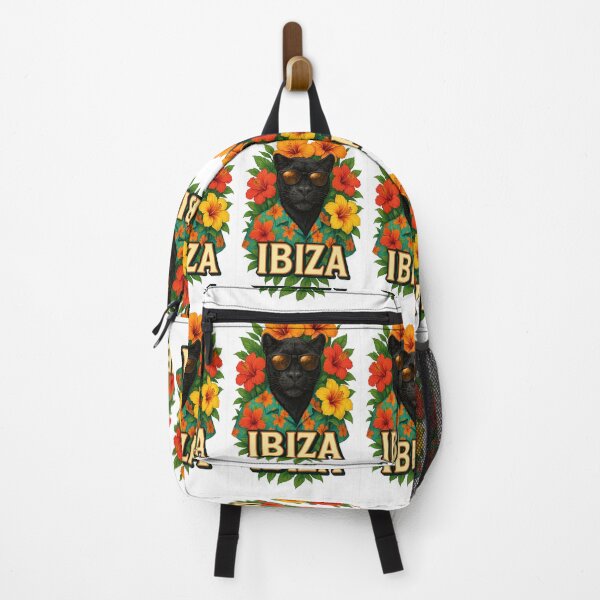 Item preview, IBIZA paradise island panther with flowers Balearic Islands summer party designed and sold by Mollet Shop.