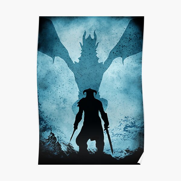 Skyrim Art minimaliste Poster