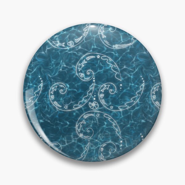 Item preview, Sea waves and the fibonacci sequence pattern designed and sold by DayDesigns2025.