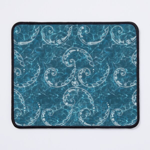 Item preview, Sea waves and the fibonacci sequence pattern designed and sold by DayDesigns2025.
