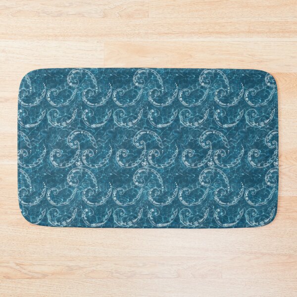 Item preview, Sea waves and the fibonacci sequence pattern designed and sold by DayDesigns2025.