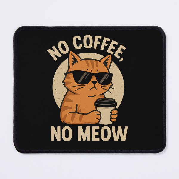 Item preview, No Coffee No Meow Cat designed and sold by meshhead.