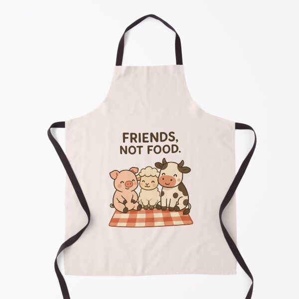 Item preview, Friends Not Food Vegan Plant Based Stop Animal Cruelty Veganism Animal Welfare Pig Sheep Cow designed and sold by Annika Shurafa.