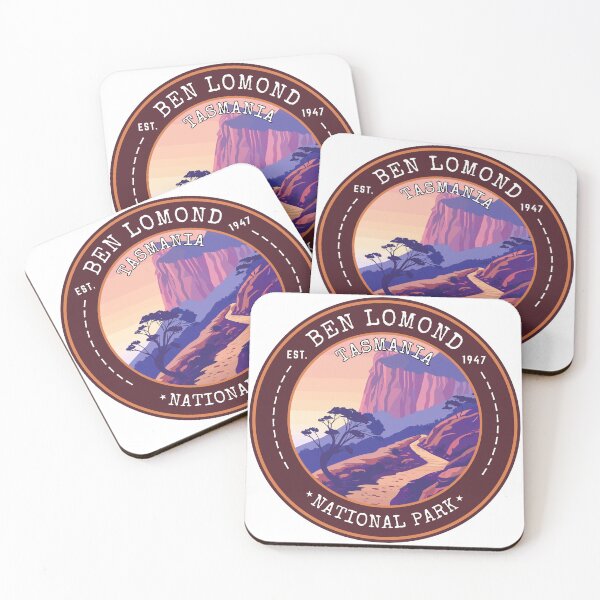 Item preview, Ben Lomond National Park in Tasmania, Australia Retro Travel Art Circle Emblem designed and sold by MaateoDesign.