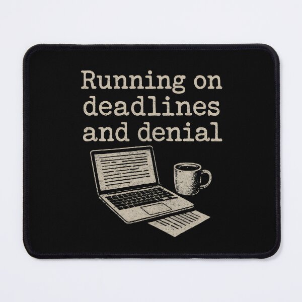 Item preview, Academic Writing - Running On Deadlines And Denial designed and sold by DemureArtsy.