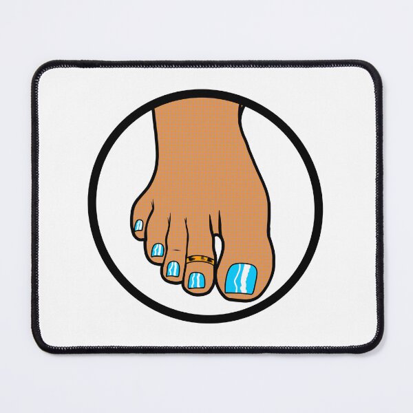 Item preview, Blue Toes Badge designed and sold by SolefulStickers.