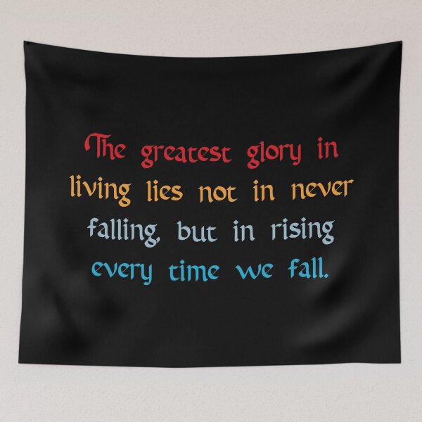 Item preview, Rising Every Time We Fall Quote designed and sold by Apex Designs.