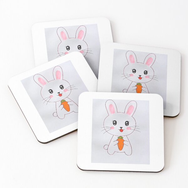 Item preview, „Süßer Cartoon-Hase mit Karotte“ : „Cute Cartoon Bunny with Carrot“ designed and sold by Yaroplanner.