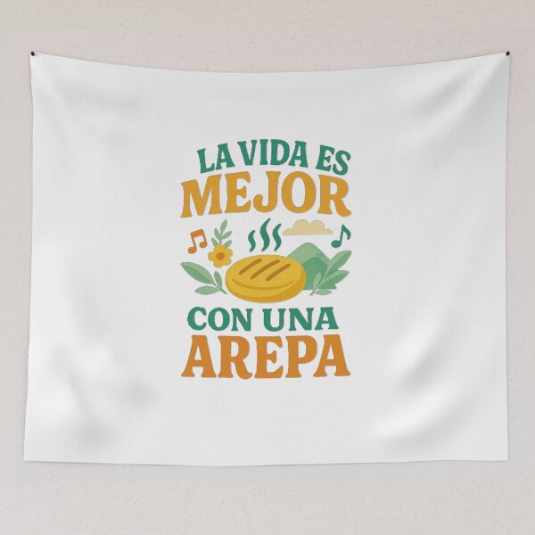 Item preview, Life Is Better with an Arepa – Colorful Design designed and sold by Wander Vibes.