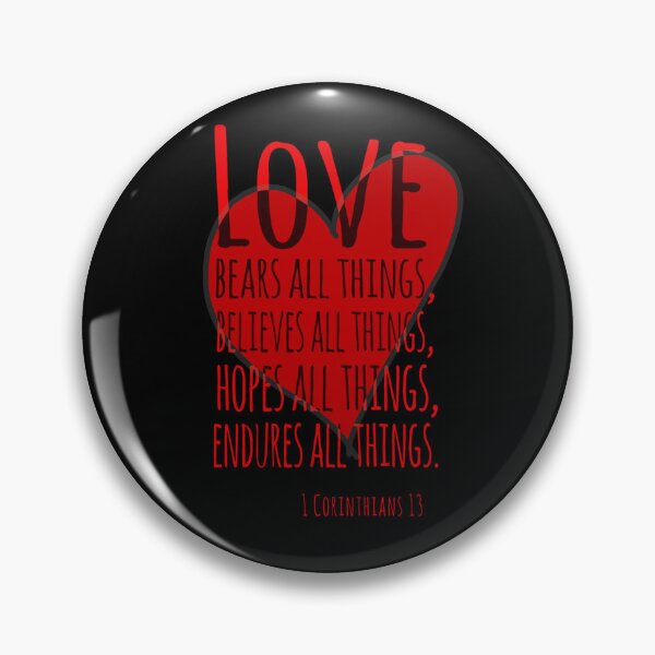 Item preview, Enduring Love: 1 Corinthians 13 Heart Design designed and sold by Alondra.