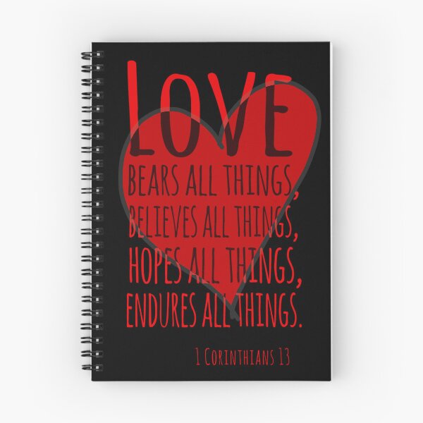 Item preview, Enduring Love: 1 Corinthians 13 Heart Design designed and sold by Alondra.