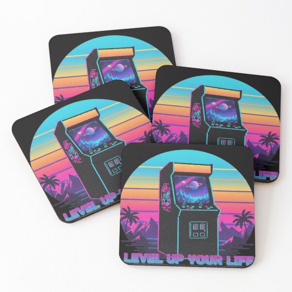 Item preview, Arcade- Retro wave- Level up Your Life designed and sold by Too Kool Designing .