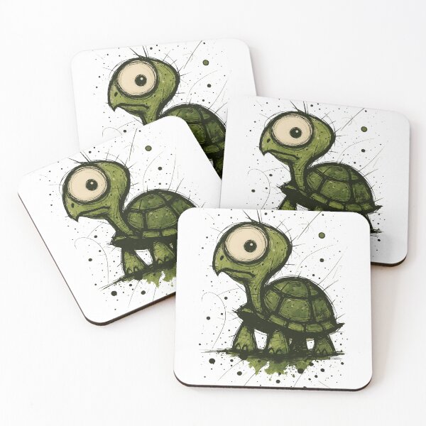 Item preview, Funny Turtle Sketch – Big Eyed Cartoon Style Cute Animal Drawing designed and sold by Pixel-Up.