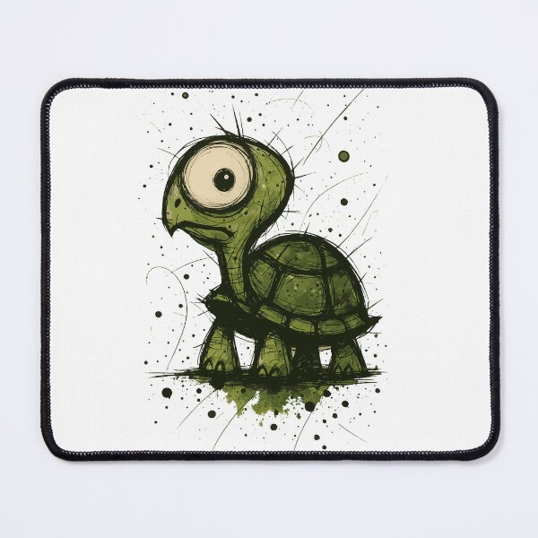 Item preview, Funny Turtle Sketch – Big Eyed Cartoon Style Cute Animal Drawing designed and sold by Pixel-Up.