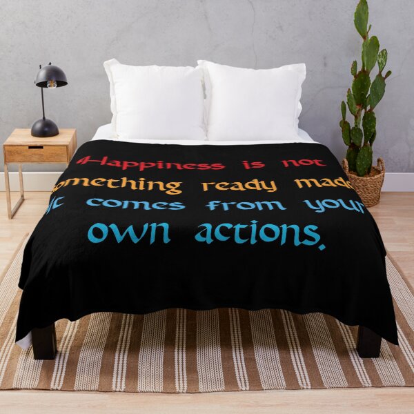 Item preview, Happiness Comes From Your Actions Quote designed and sold by Apex Designs.