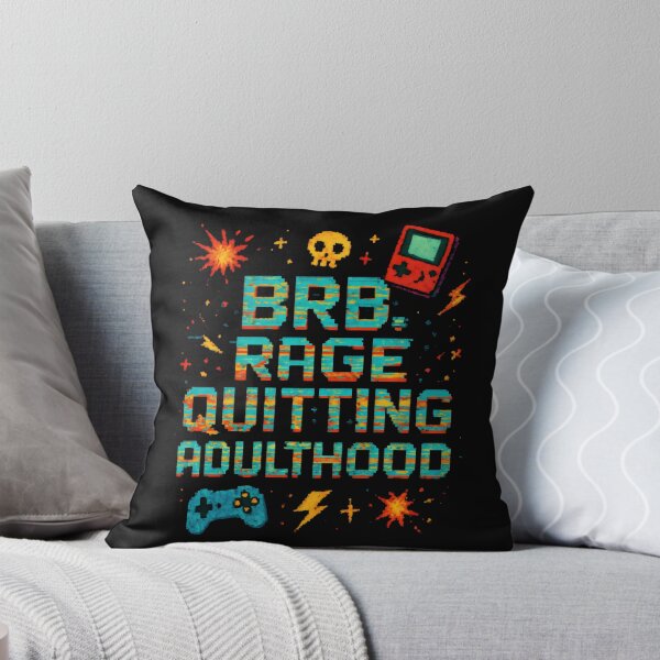 Item preview, Funny Gamer - Brb, Rage Quitting Adulthood designed and sold by DemureArtsy.