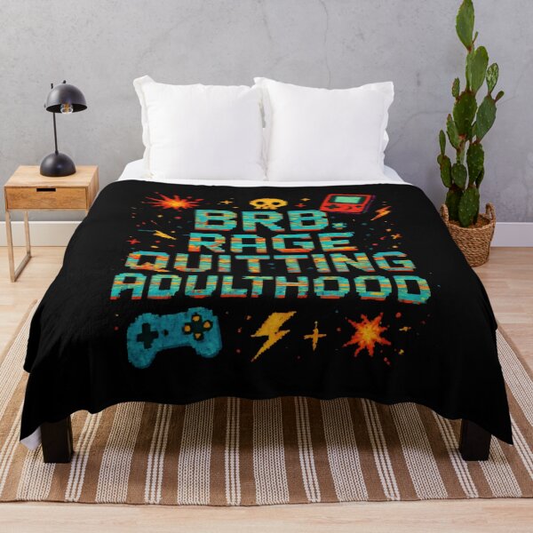 Item preview, Funny Gamer - Brb, Rage Quitting Adulthood designed and sold by DemureArtsy.