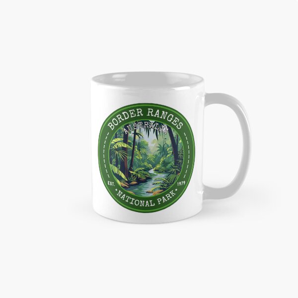 Item preview, Border Ranges National Park, Australia Vintage Travel Art Circle Emblem designed and sold by MaateoDesign.