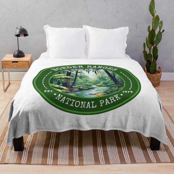 Item preview, Border Ranges National Park, Australia Vintage Travel Art Circle Emblem designed and sold by MaateoDesign.