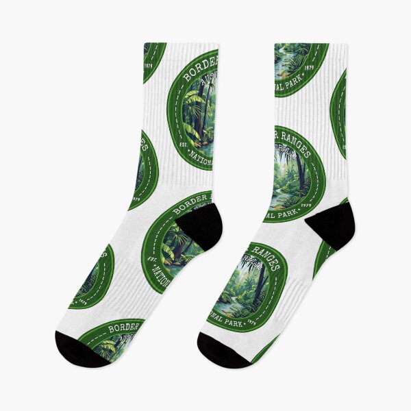 Item preview, Border Ranges National Park, Australia Vintage Travel Art Circle Emblem designed and sold by MaateoDesign.