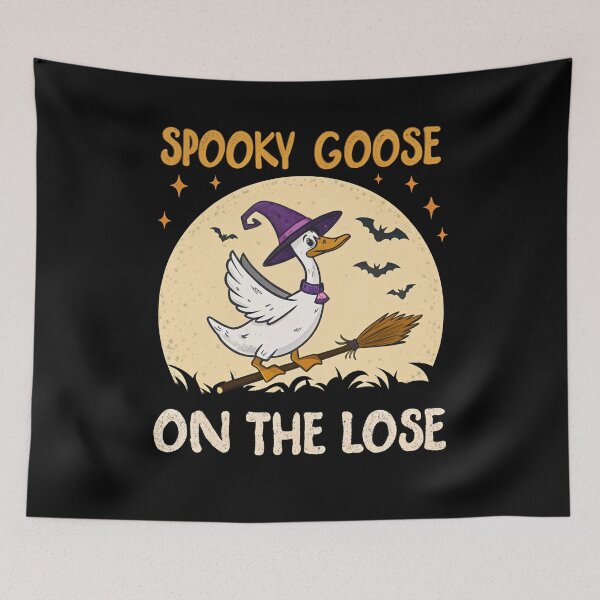 Item preview, Spooky Goose On The Loose - Retro Witch Goose designed and sold by Realupp.