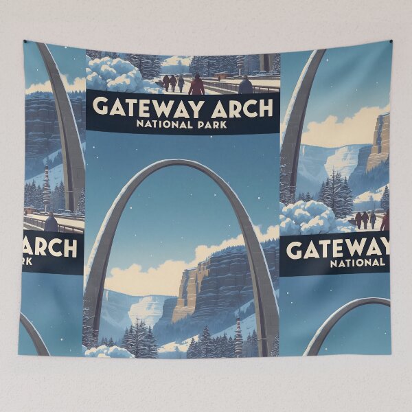 Item preview, Gateway Arch National Park USA Vintage Travel Tourism  designed and sold by TravelersGems.