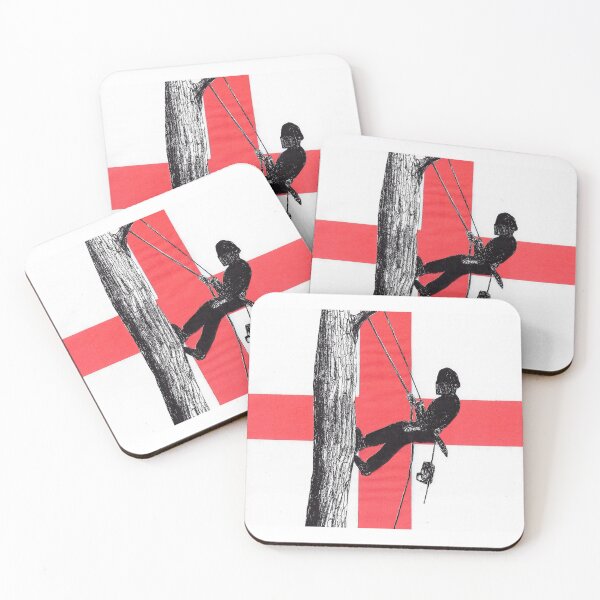 Item preview, Arborist Tree Surgeon chainsaw St Geoges flag  designed and sold by Gordon Lavender.